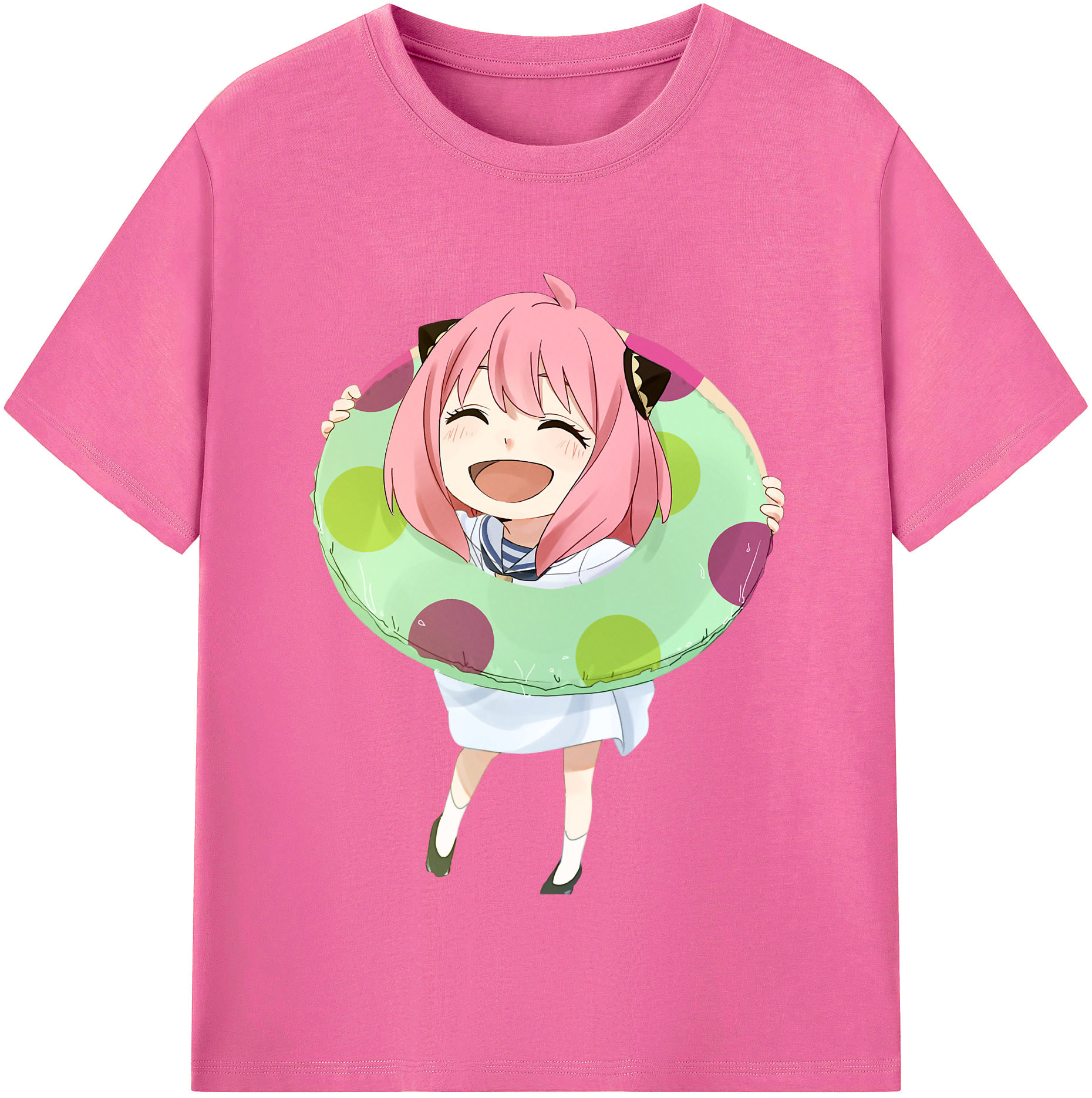 （画像用） SPY×FAMILY间谍家家酒 レディースカジュアルプリントTシャツ（綿100％）